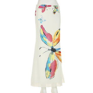 butterfly fishtail skirt