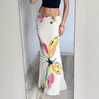 butterfly fishtail skirt