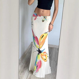 butterfly fishtail skirt