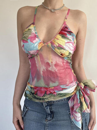 flower mesh Top