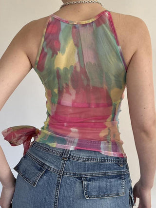 flower mesh Top