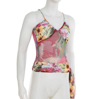 flower mesh Top