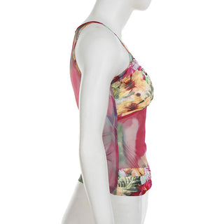flower mesh Top