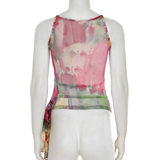 flower mesh Top