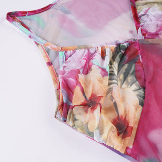 flower mesh Top