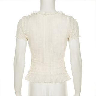 V-neck lace top