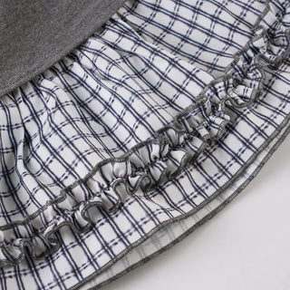 plaid off-shoulder