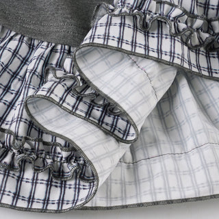plaid off-shoulder