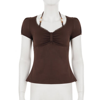 beaded lace top