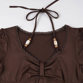 beaded lace top