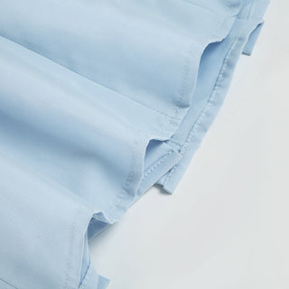 pleated V-neck