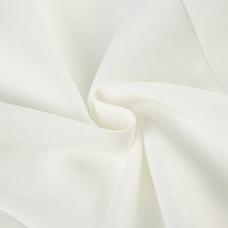 pleated V-neck