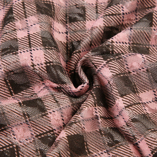 plaid mature Top