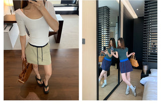 elastic waist skirt