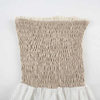 contrast lace top