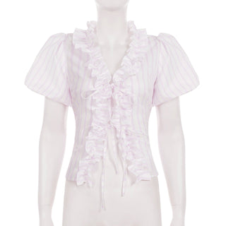 puff lace Top