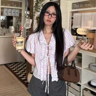 puff lace Top