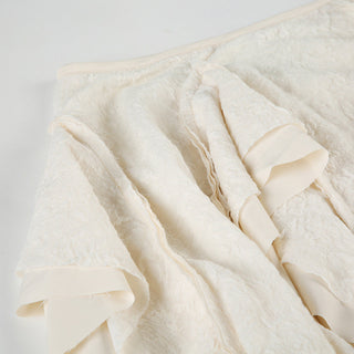 lace asymmetric skirt