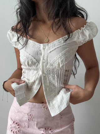 fitted pleated top