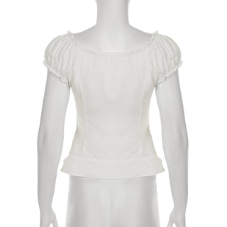 fitted pleated top
