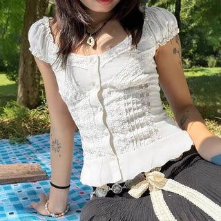 fitted pleated top