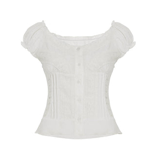 fitted pleated top