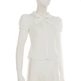 bow organza top