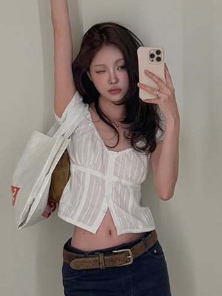 girlish puff Top