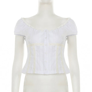 girlish puff Top