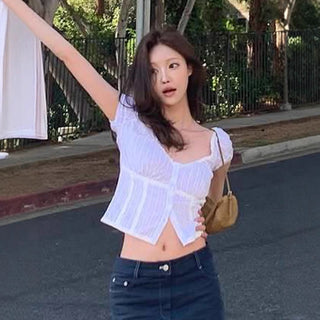 girlish puff Top