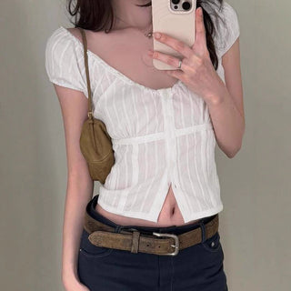 girlish puff Top