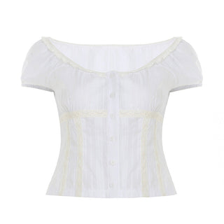 girlish puff Top