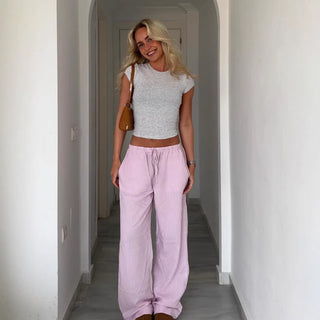 striped sport pants