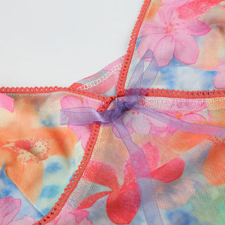 flower mesh camisole