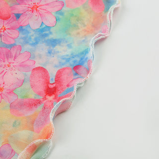 flower mesh camisole