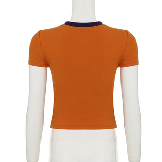 letter stripe Top