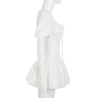 lace puff dress