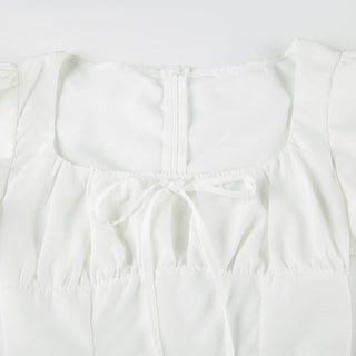 lace puff dress
