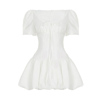 lace puff dress