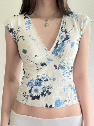 floral short Top