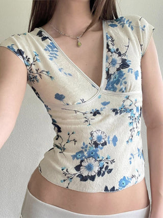 floral short Top
