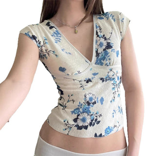 floral short Top
