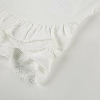 lace ruffle top