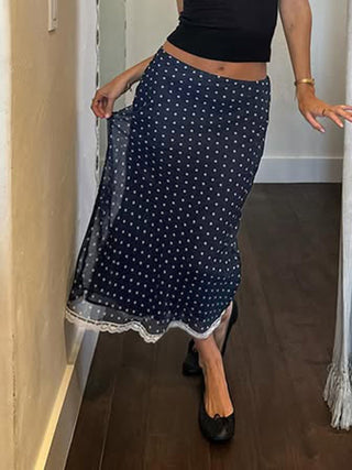 polka dot skirt