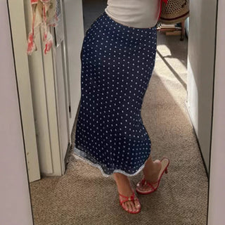 polka dot skirt