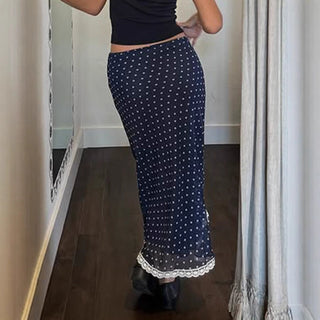 polka dot skirt