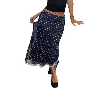 polka dot skirt