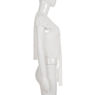 white puff Top