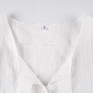 white puff Top