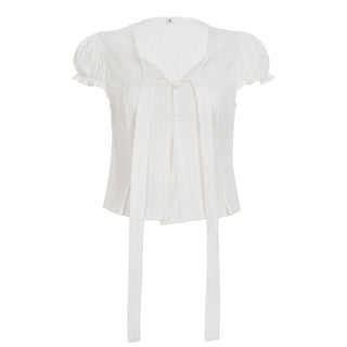 white puff Top